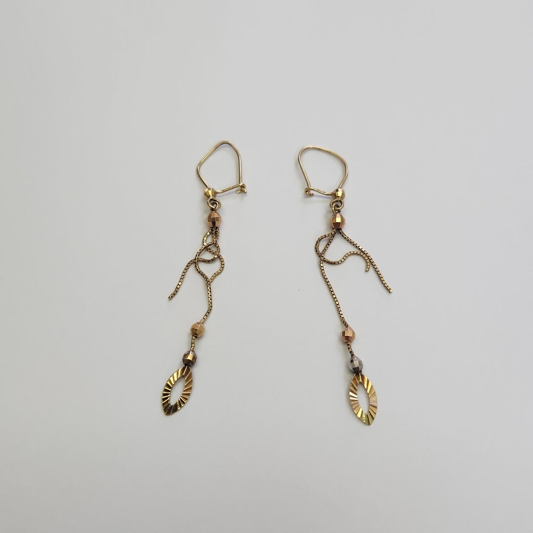 ARETES PAR ORO 14 K 1.7 GRMS (SEMINUEVO)