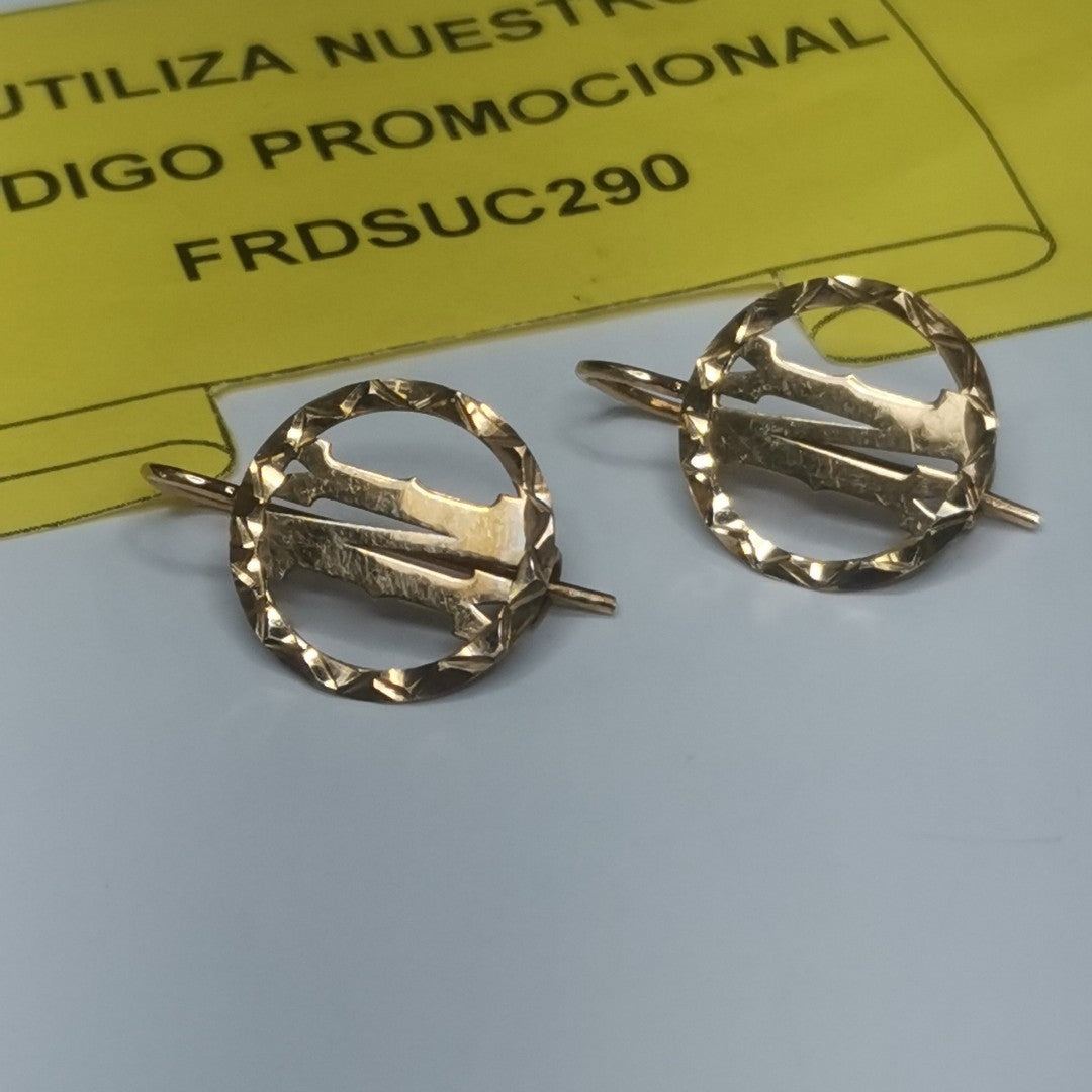 ARETES PAR ORO 10 K 1.8 GRMS (SEMINUEVO)