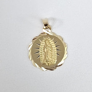 DIJE MEDALLA RELIGIOSA 14K 0.8 GR (NUEVO)