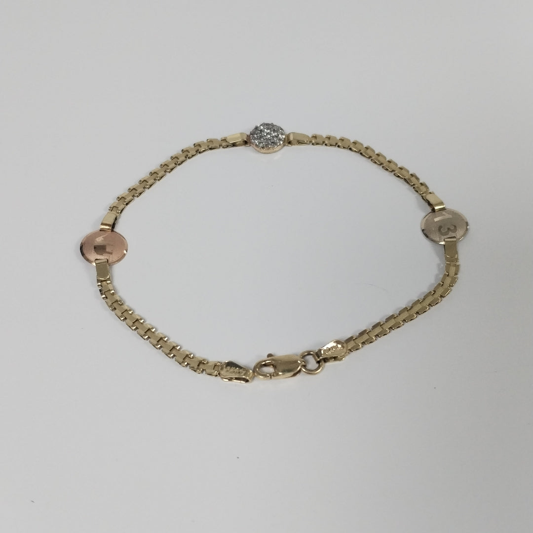 PULSERA ORO 14 K 2.9 GRMS (SEMINUEVO)