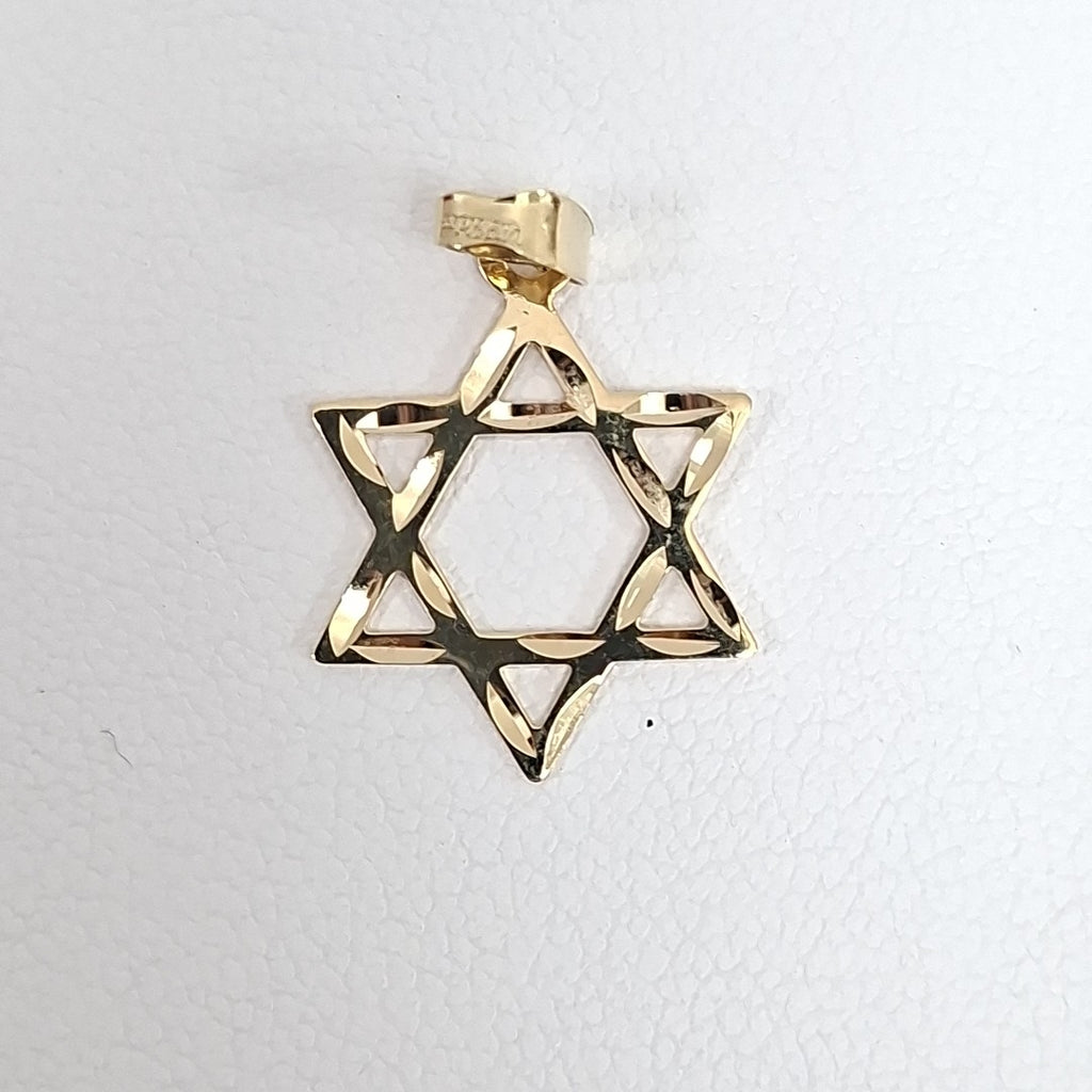 DIJE TEJIDO ESTRELLA DE DAVID 14K 0.5 GR (NUEVO)