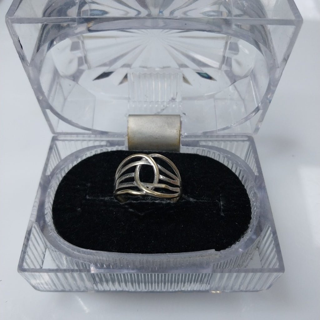 ANILLO ORO BLANCO 14 K 1.5 GRMS (SEMINUEVO)