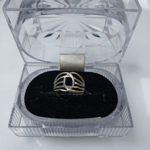 ANILLO ORO BLANCO 14 K 1.5 GRMS (SEMINUEVO)