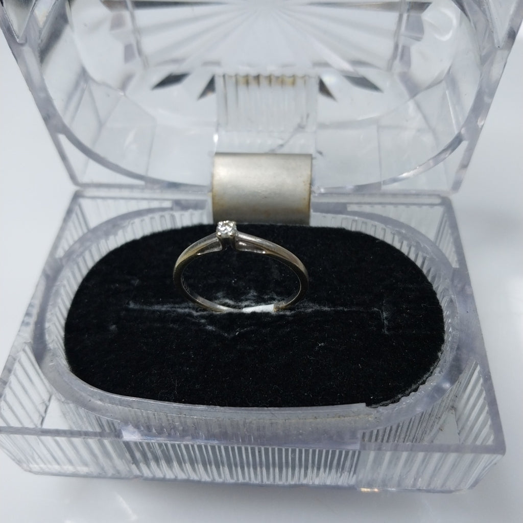 ANILLO ORO BLANCO 14 K 1.4 GRMS (SEMINUEVO)
