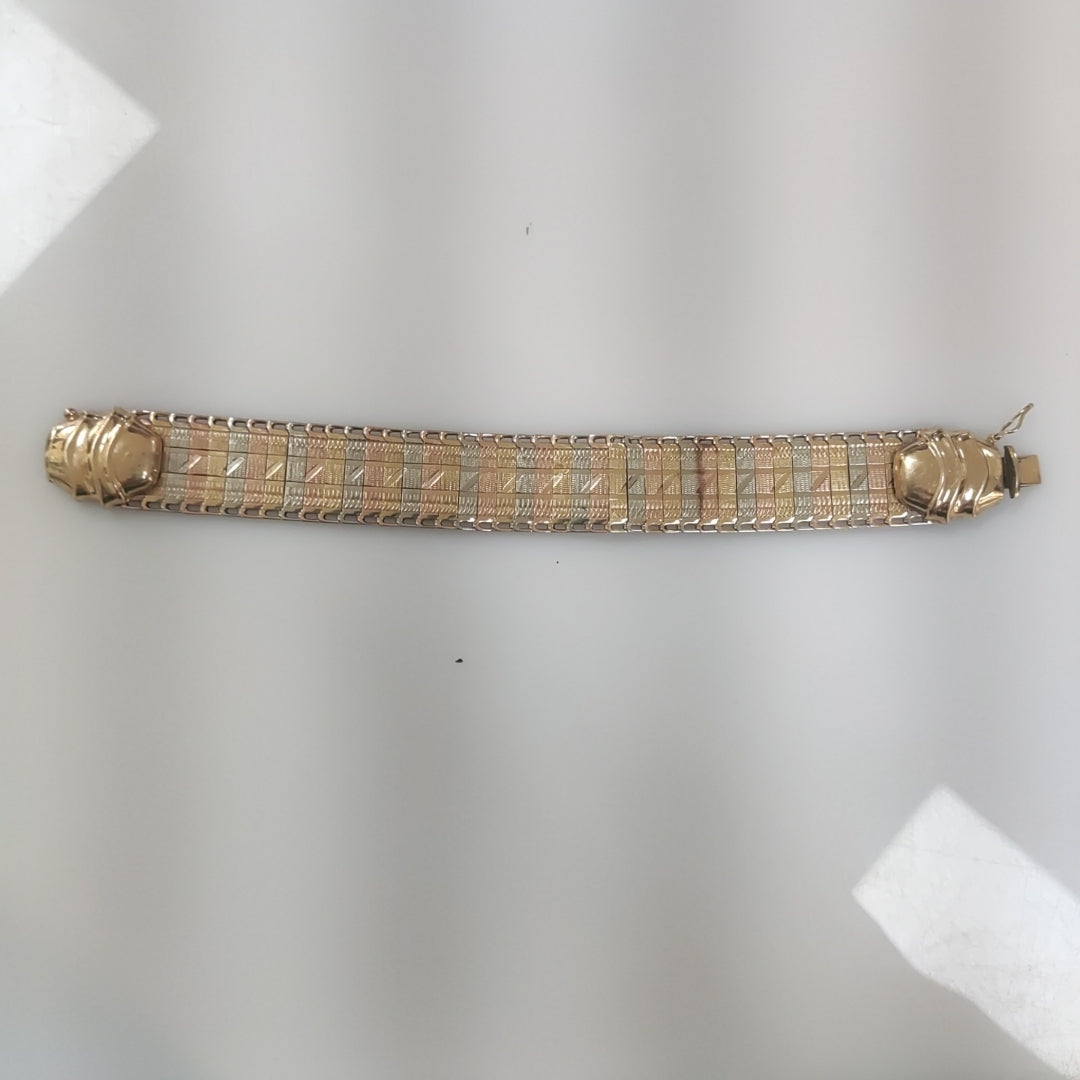 PULSERA ORO COMBINADO 14 K 16.5 GRMS (SEMINUEVO)