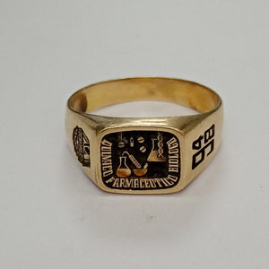 ANILLO DE GRADUACIÓN ORO 14 K 8,50 GRMS (SEMINUEVO)