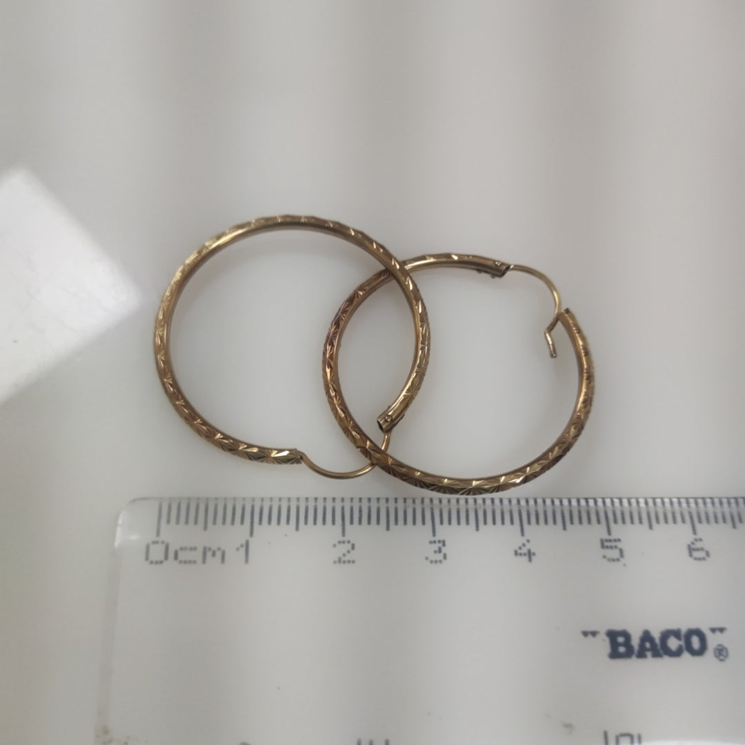 ARRACADAS PAR ORO 8 K 2.5 GRMS (SEMINUEVO)