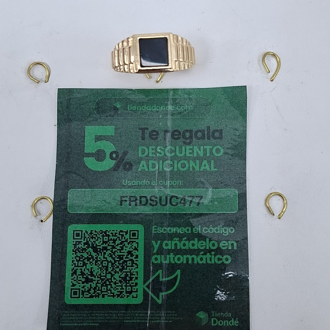 ANILLO C ONIX 14K 11 TALLA 8.4 GR (NUEVO)