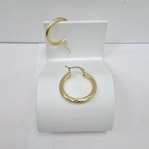 ARETES TEJIDO ARRACADAS ASTRIADAS 14K 2.9 GR (NUEVO)