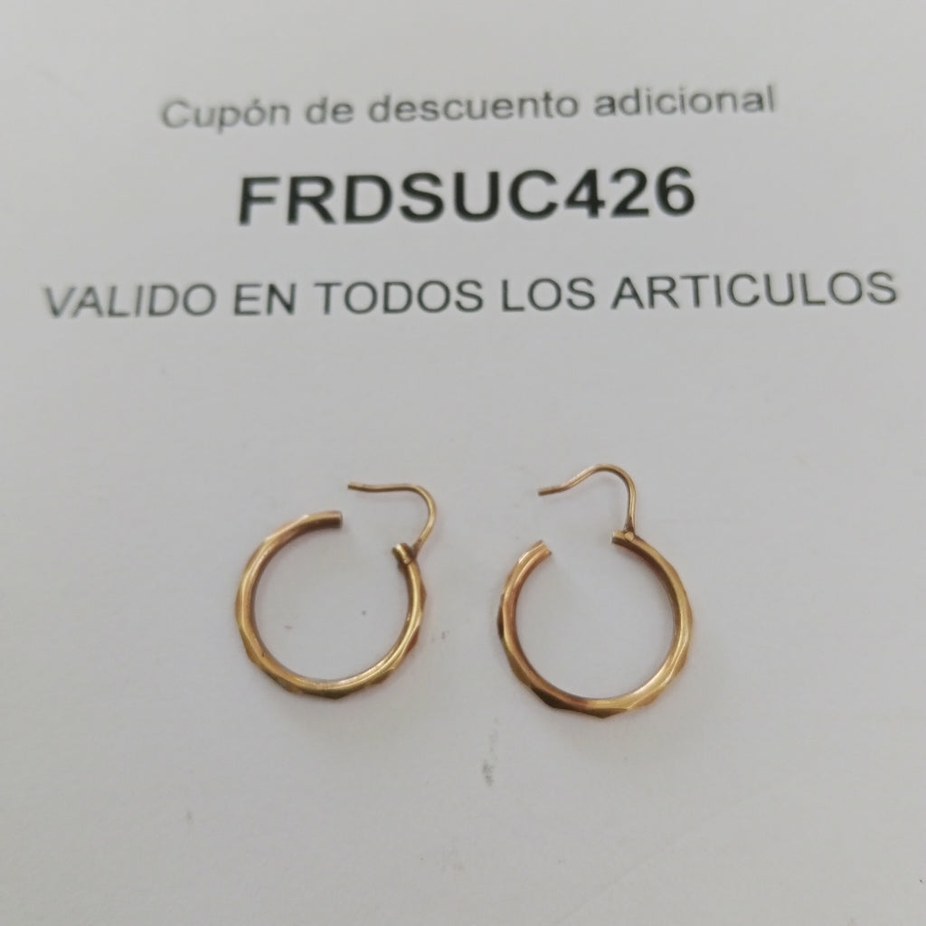 ARETES PAR ORO 10 K 0.9 GRMS (SEMINUEVO)
