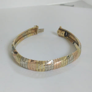 PULSERA ORO COMBINADO 14 K 19,70 GRMS (SEMINUEVO)