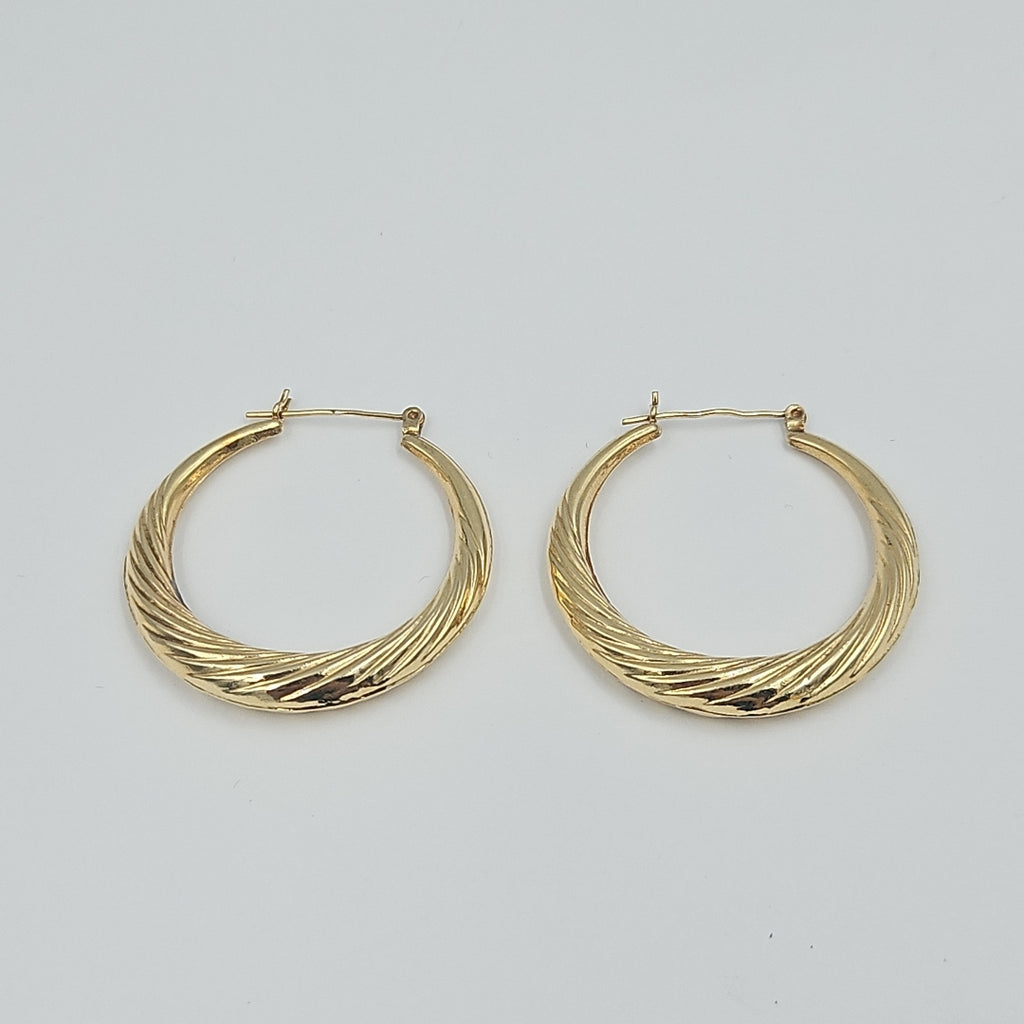 ARRACADAS PAR ORO 14 K 3.6 GRMS (SEMINUEVO)