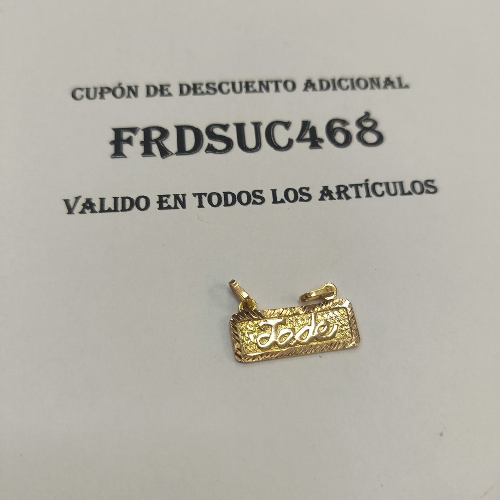 MEDALLA PERSONAL ORO 10 K 2.5 GRMS (SEMINUEVO)