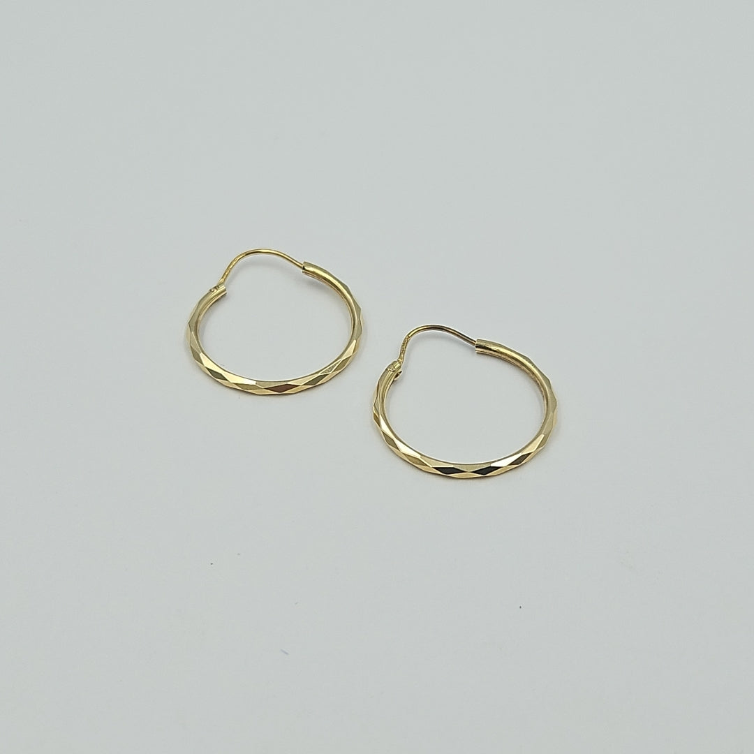 ARRACADAS PAR ORO 14 K 1.6 GRMS (SEMINUEVO)