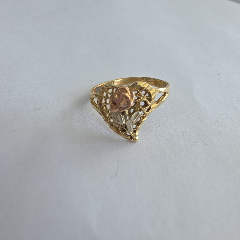 ANILLITO ORO, ORO COMBINADO 14 K 2.1 GRMS (SEMINUEVO)