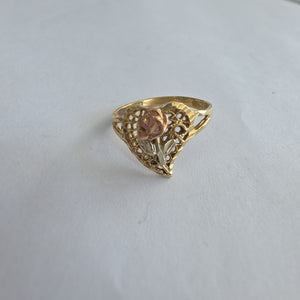 ANILLITO ORO, ORO COMBINADO 14 K 2.1 GRMS (SEMINUEVO)