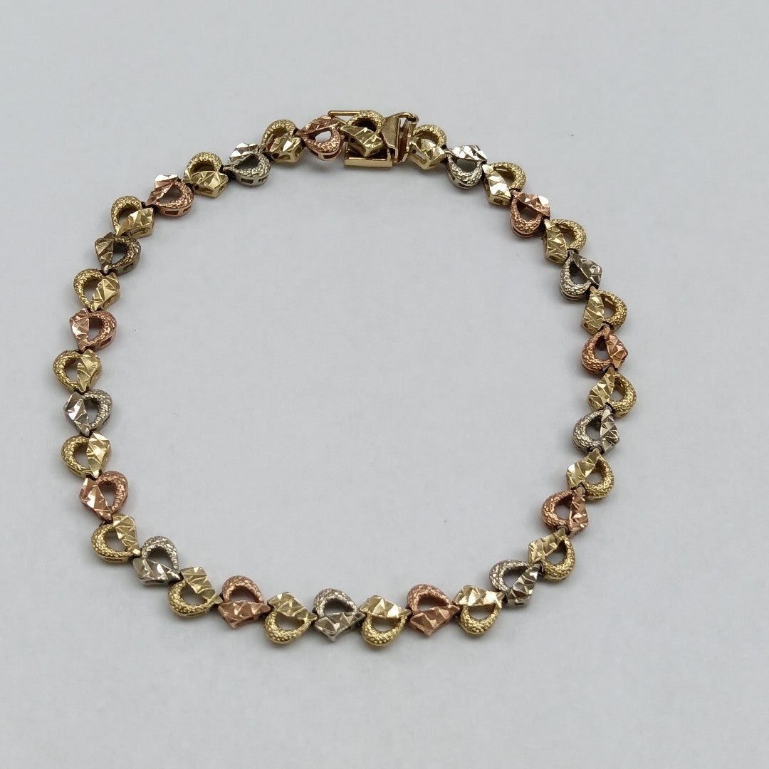PULSERA ORO, RODIADO 14 K 8.2 GRMS (SEMINUEVO)