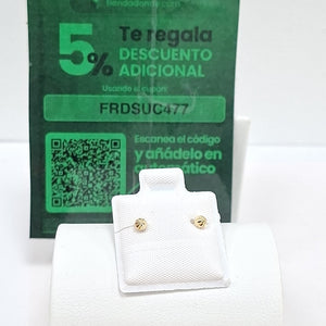 BROQUELES BROQUEL FIG HONGO 14K 0.17 GR (NUEVO)