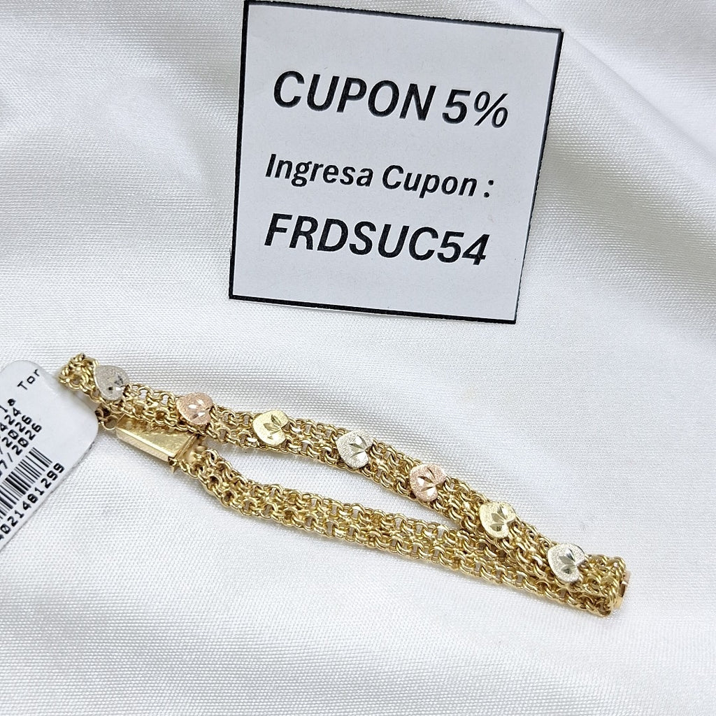 PULSERA ORO 14 K 8,90 GRMS (SEMINUEVO)