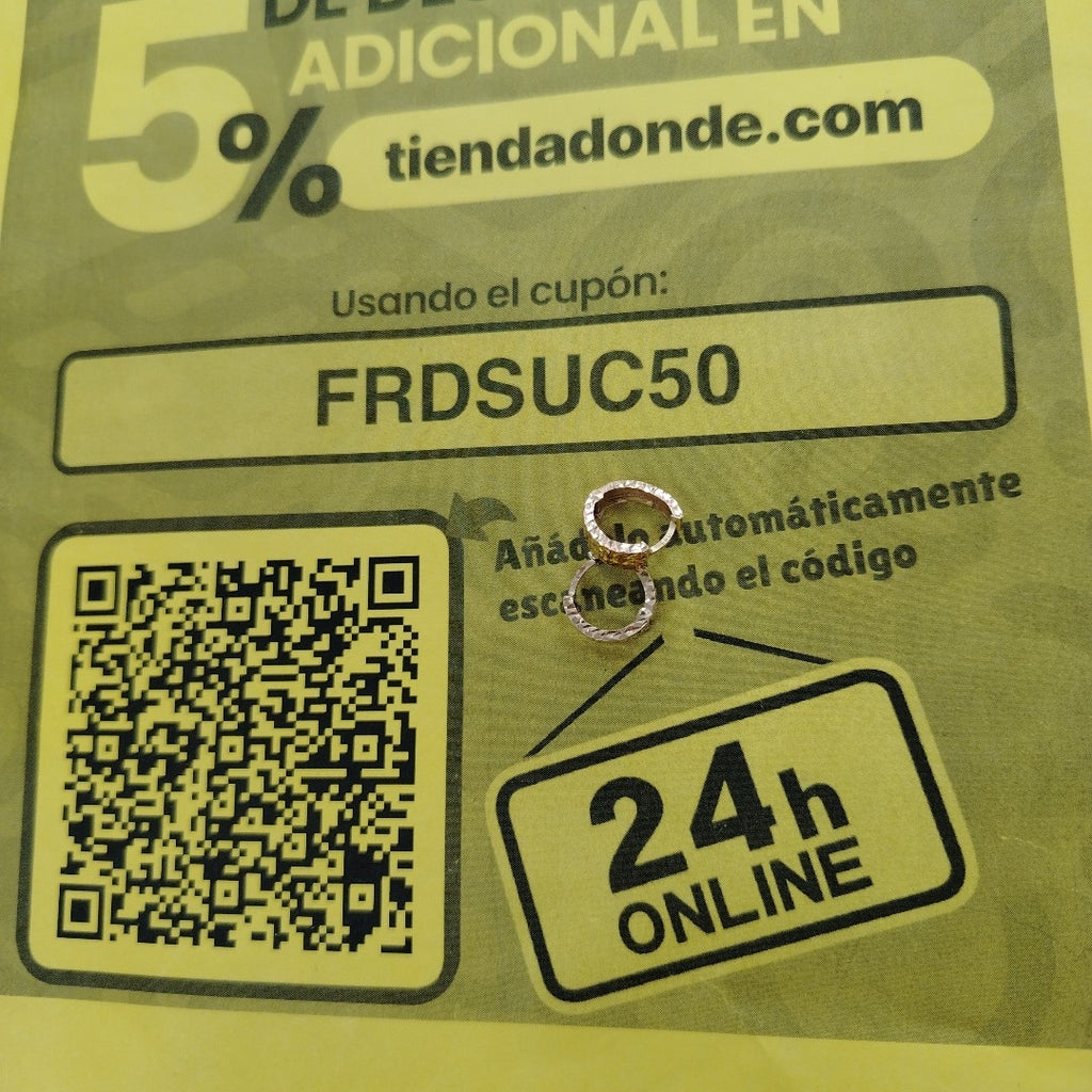 ARRACADAS PAR ORO 14 K 1.7 GRMS (SEMINUEVO)