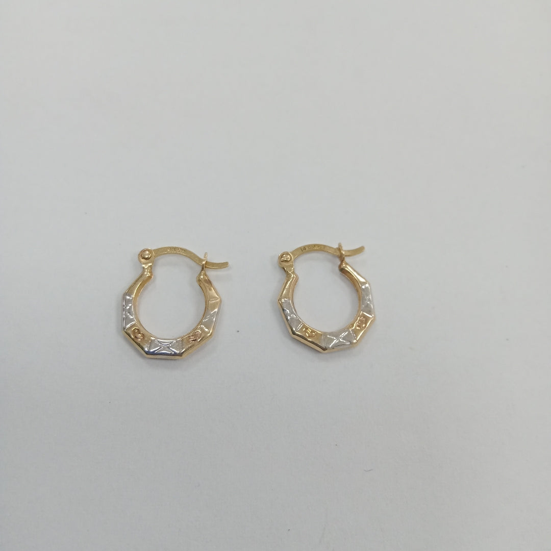 ARRACADAS PAR ORO 14 K 0,50 GRMS (SEMINUEVO)