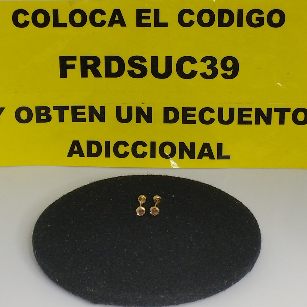 ARETES PAR ORO 10 K 0,20 GRMS (SEMINUEVO)