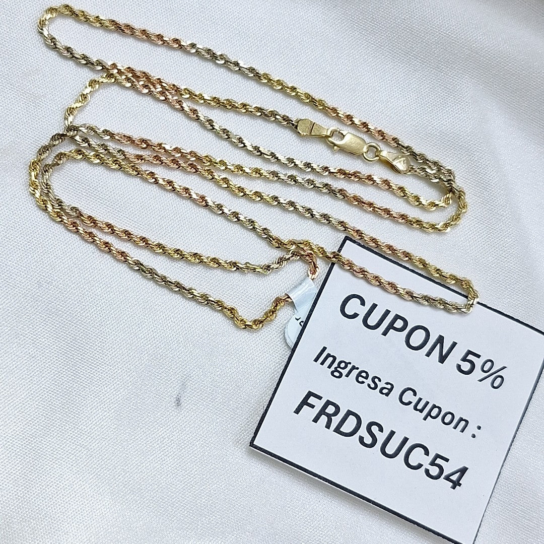 CADENA ORO 14 K 9.3 GRMS (SEMINUEVO)