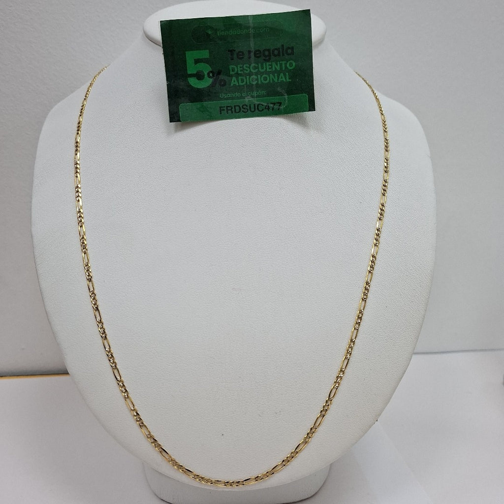CADENA 3X1 DIAMANTADA 14K 60 CM 4.9 GR (NUEVO)