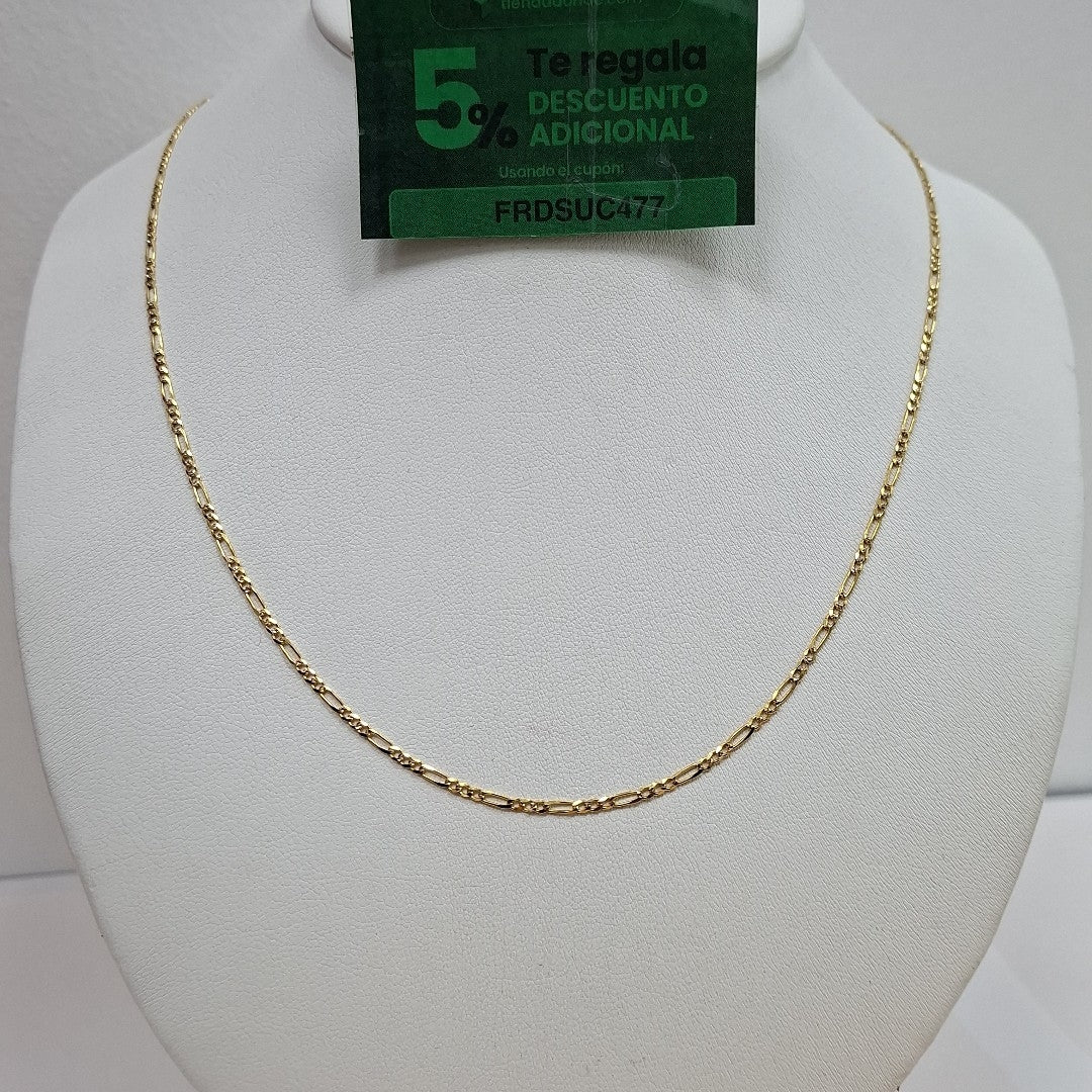 CADENA 3X1 14K 50 CM 3.4 GR (NUEVO)