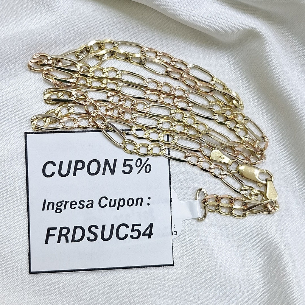 CADENA ORO COMBINADO 14 K 12,70 GRMS (SEMINUEVO)