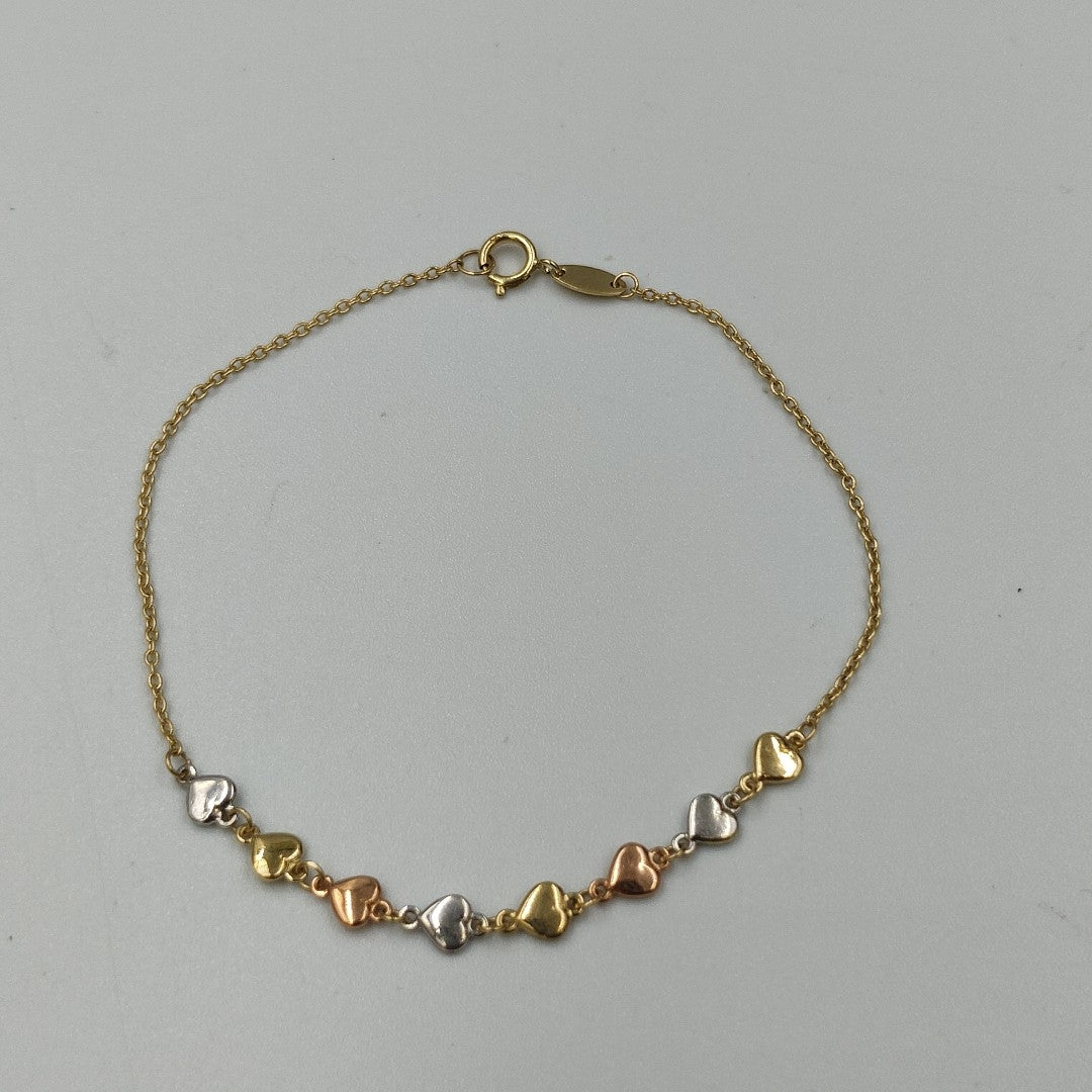 PULSERA ORO, ORO COMBINADO 10 K 1.7 GRMS (SEMINUEVO)