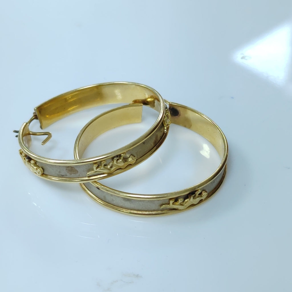 ARETES PAR ORO 14 K 12,20 GRMS (SEMINUEVO)