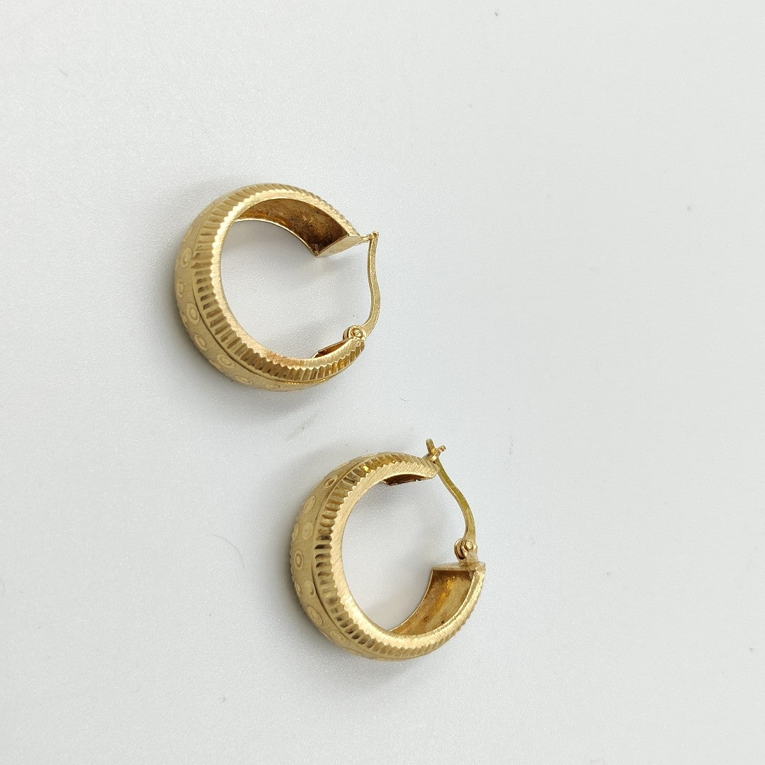 ARRACADAS PAR ORO 14 K 3.6 GRMS (SEMINUEVO)