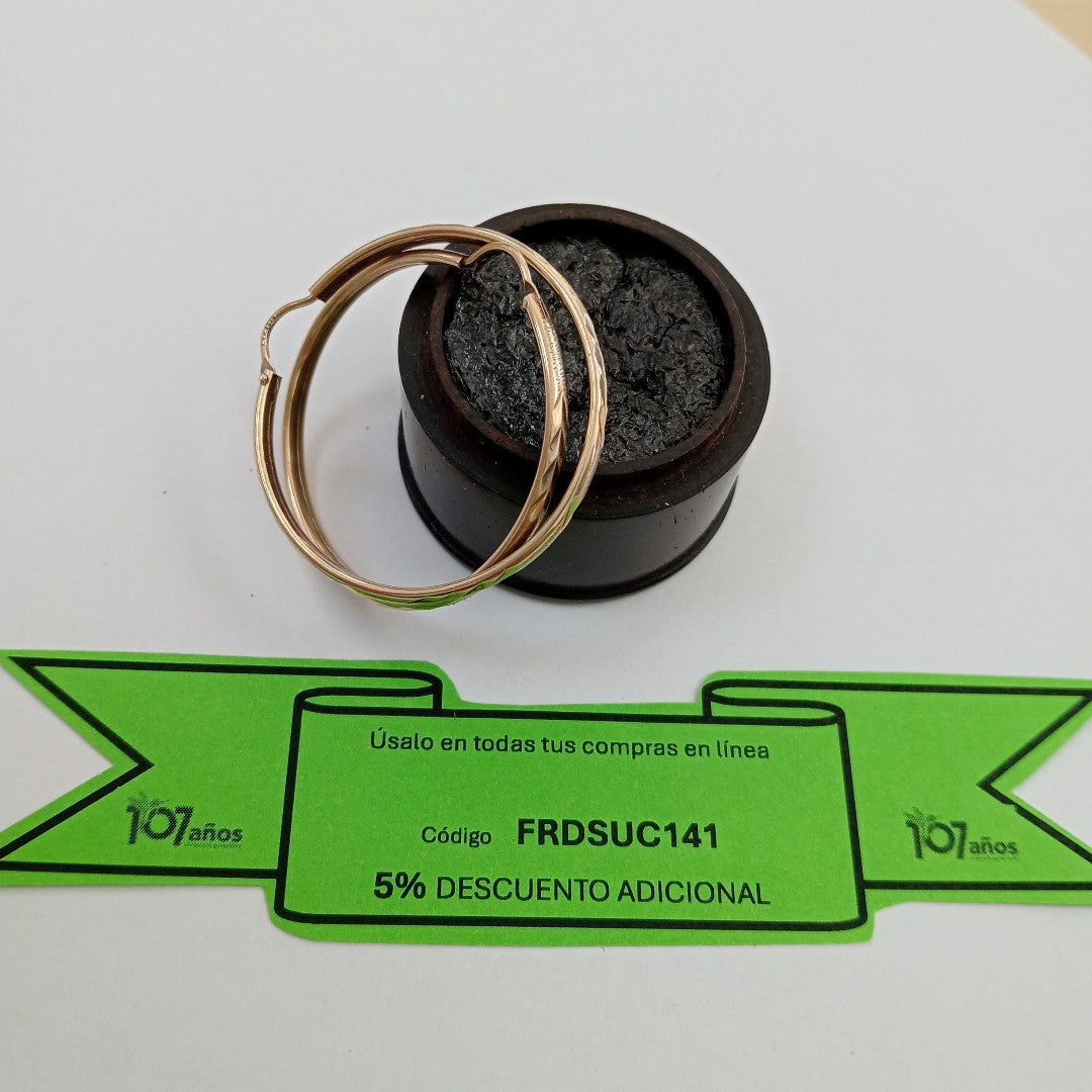 ARRACADAS PAR ORO 10 K 3.3 GRMS (SEMINUEVO)