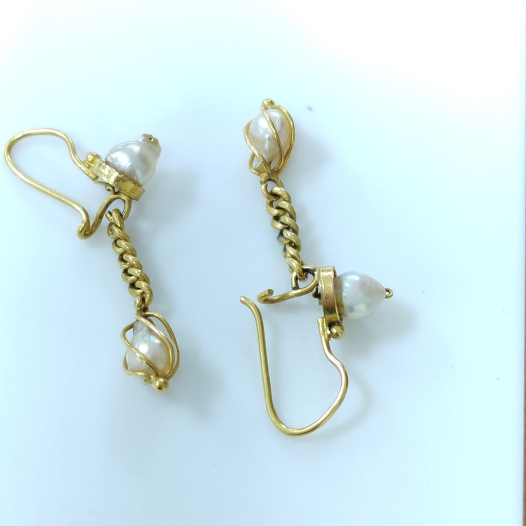 ARETES PAR ORO 14 K 5.3 GRMS (SEMINUEVO)