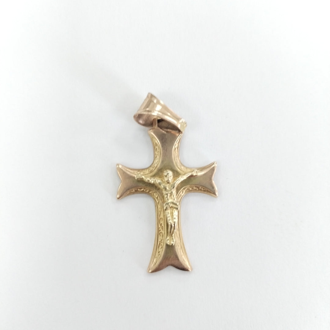 CRUCIFIJO ORO 10 K 2,70 GRMS (SEMINUEVO)