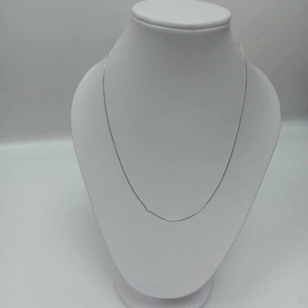 CADENA ORO BLANCO 10 K 1.7 GRMS (SEMINUEVO)