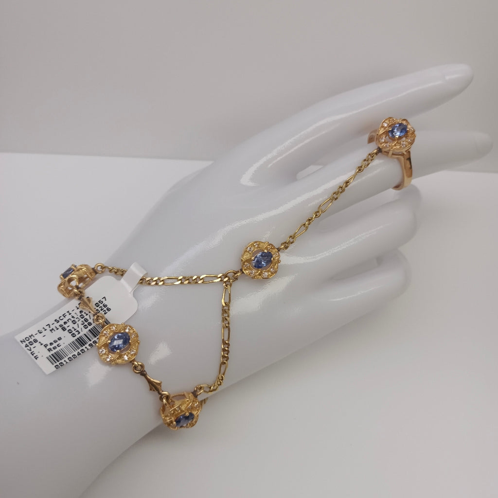 ANILLITO, PULSERA ORO 18 K 18.3 GRMS (SEMINUEVO)