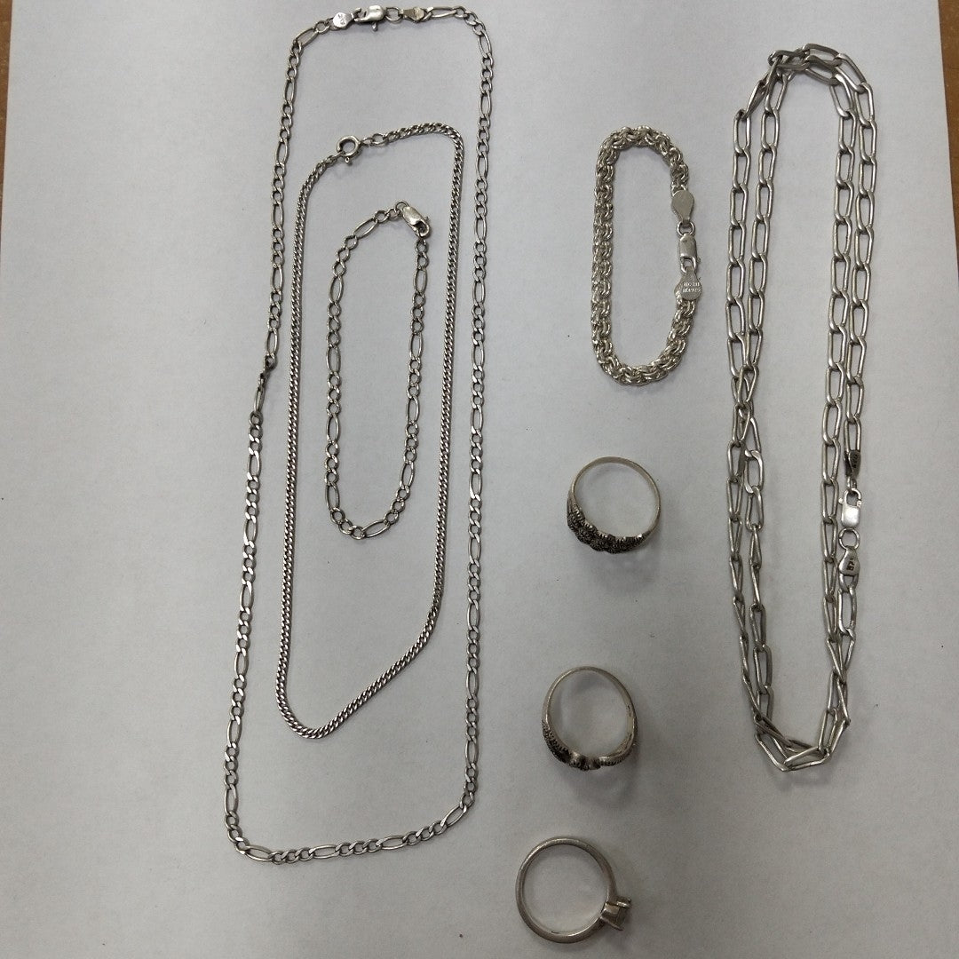 ANILLITO, CADENA, PULSERA PLATA 40 GRMS (SEMINUEVO)