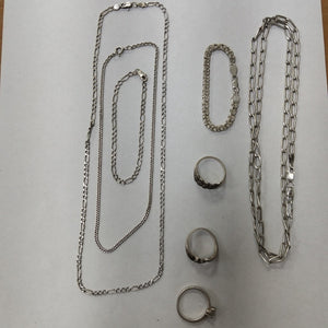 ANILLITO, CADENA, PULSERA PLATA 40 GRMS (SEMINUEVO)