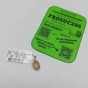 MEDALLA RELIGIOSA ORO 10 K 0.5 GRMS (SEMINUEVO)