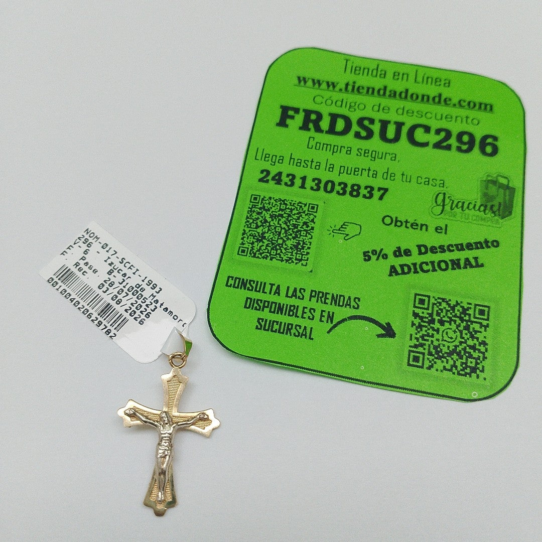 CRUCIFIJO ORO 14 K 1.7 GRMS (SEMINUEVO)