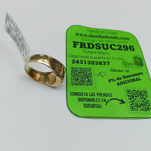 ANILLO DE GRADUACIÓN ORO 14 K 6.4 GRMS (SEMINUEVO)