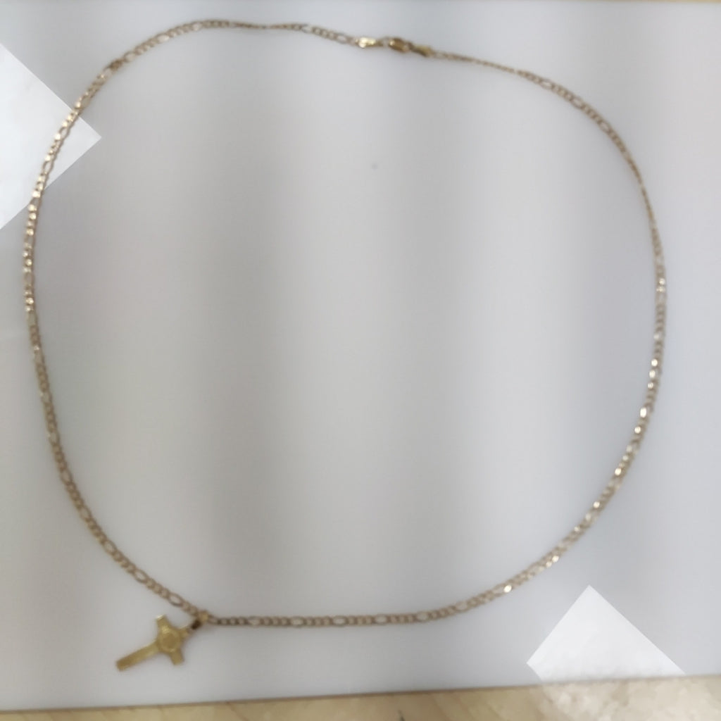CADENA, CRUZ, DIJE ORO 10 K 6.3 GRMS (SEMINUEVO)