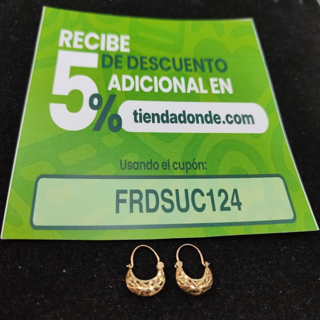 ARETES PAR ORO 8 K 0,90 GRMS (SEMINUEVO)