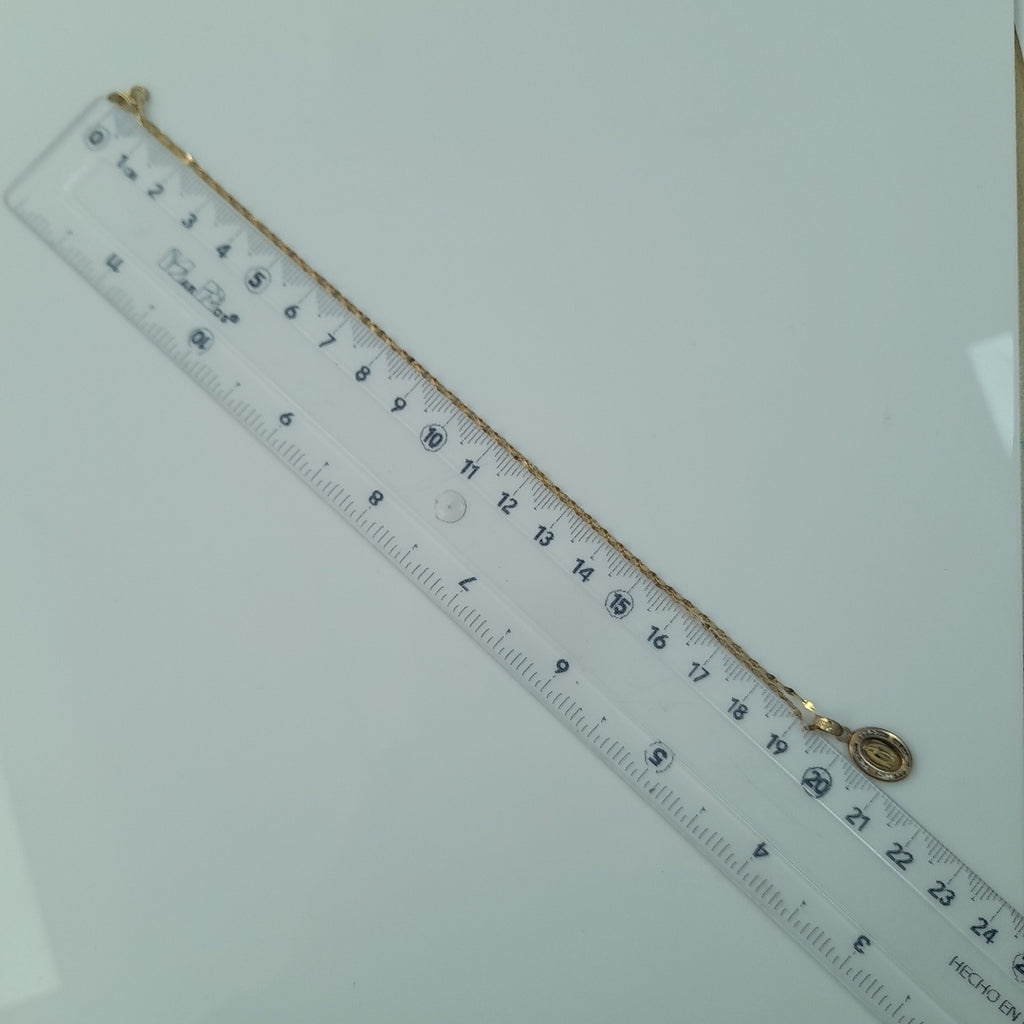 CADENA, MEDALLA RELIGIOSA ORO 10 K 1.4 GRMS (SEMINUEVO)