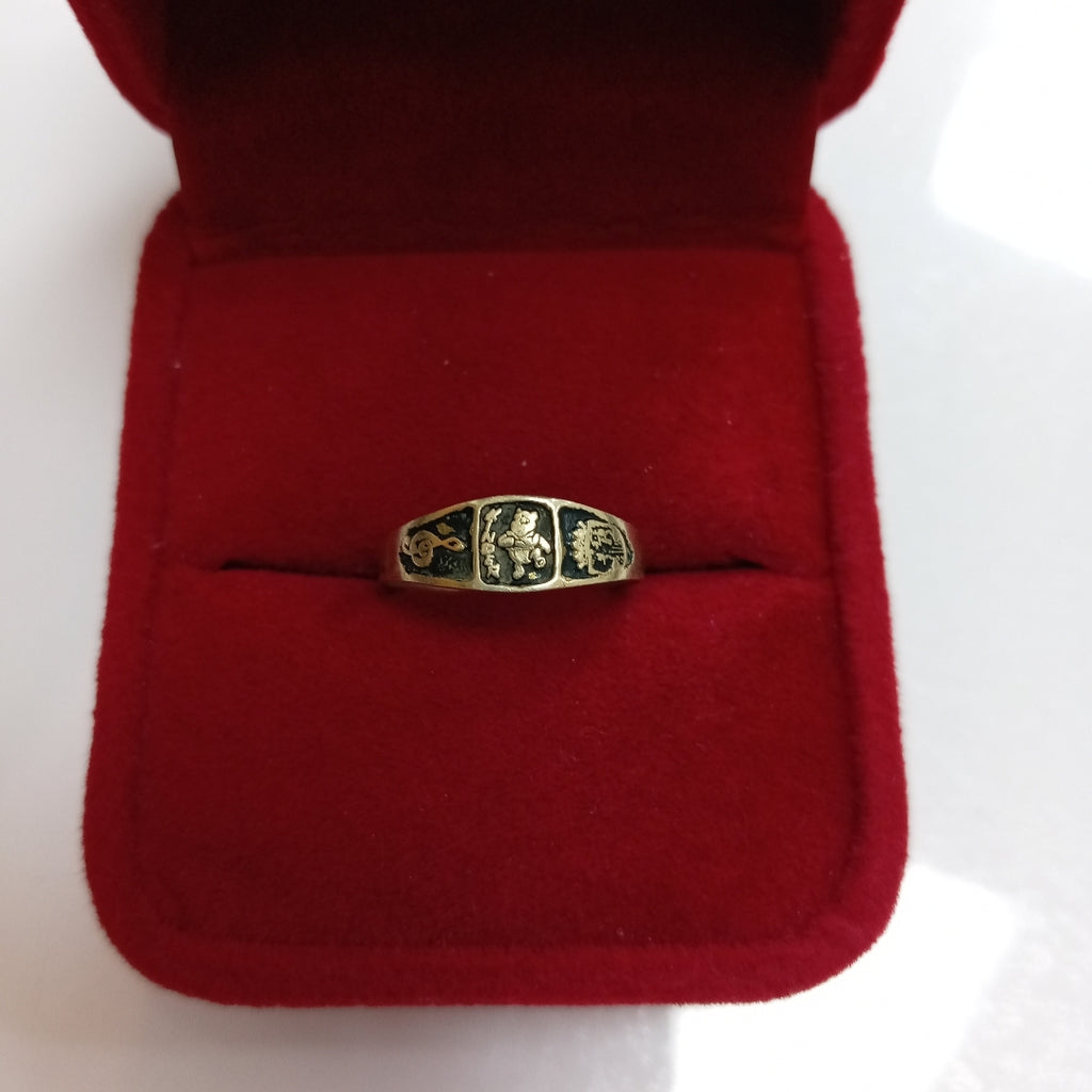 ANILLO DE GRADUACIÓN ORO 8 K 0,70 GRMS (SEMINUEVO)