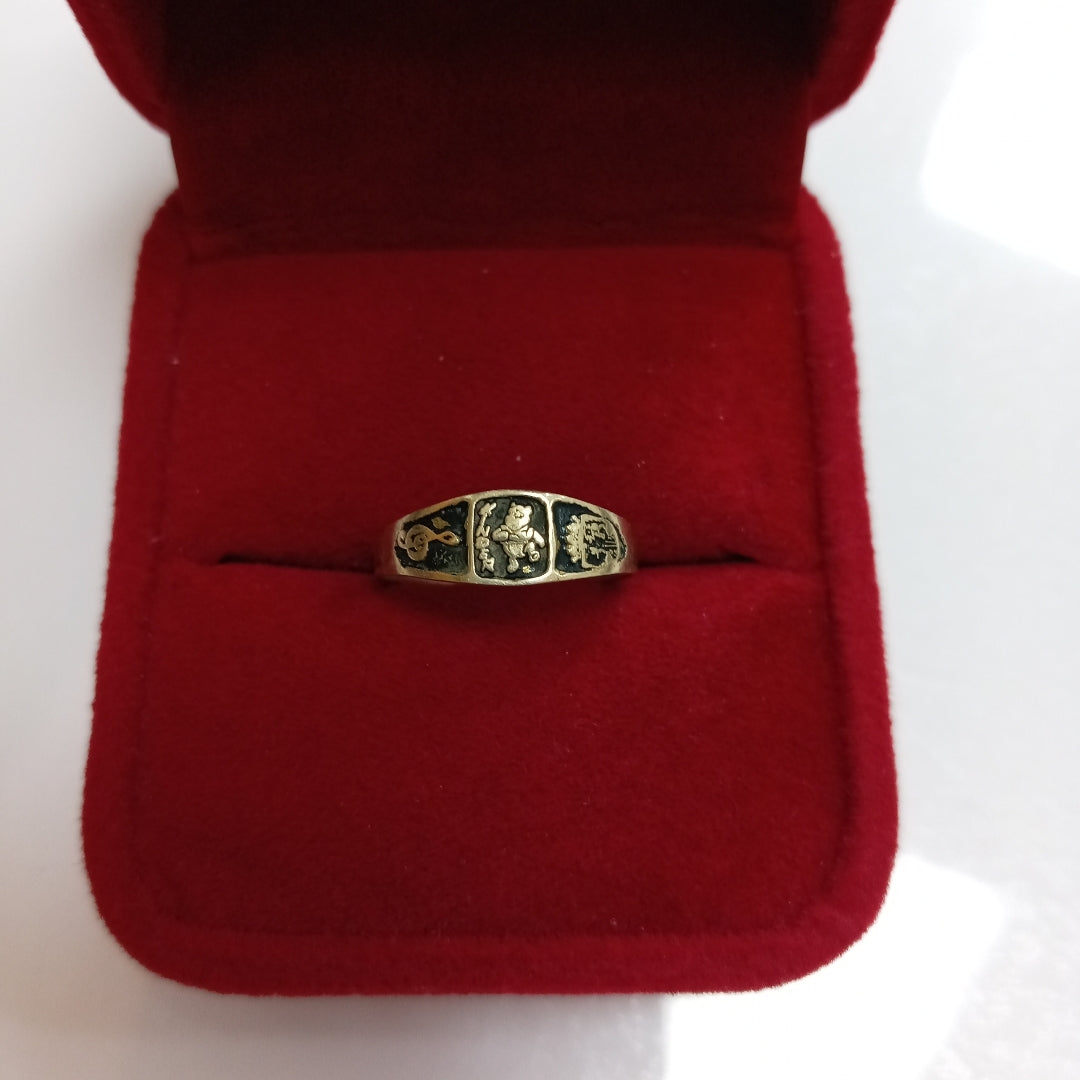 ANILLO DE GRADUACIÓN ORO 8 K 0,70 GRMS (SEMINUEVO)