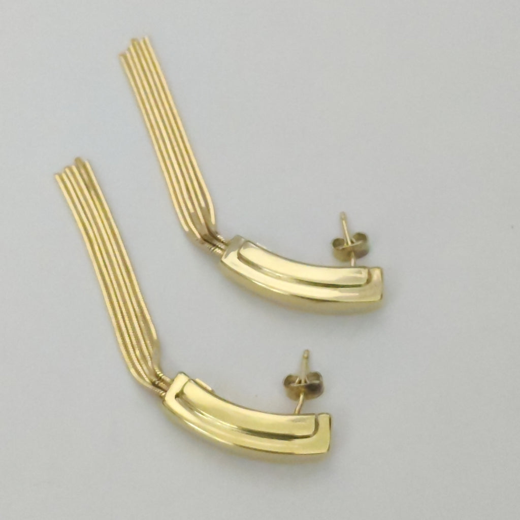 BROQUELES PAR ORO 14 K 7.7 GRMS (SEMINUEVO)