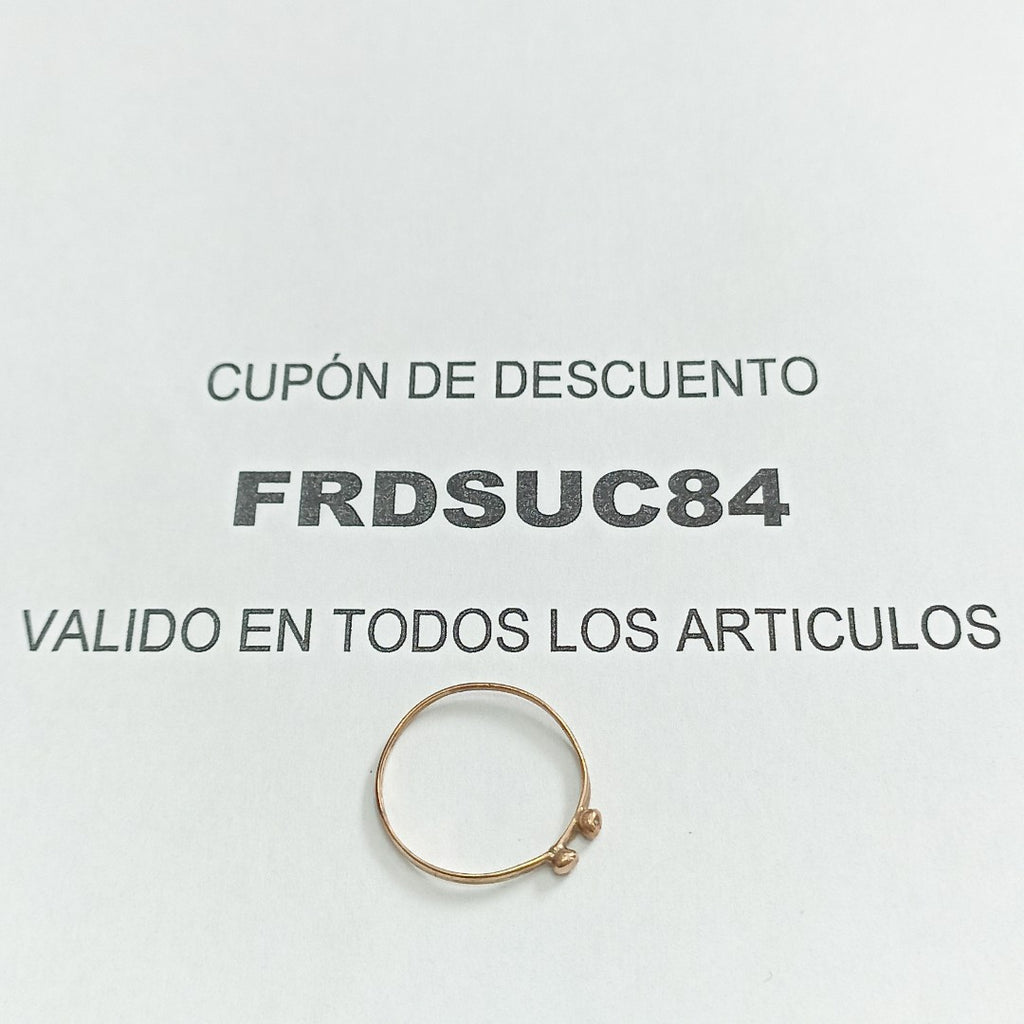ANILLO ORO 8 K 0.6 GRMS (SEMINUEVO)